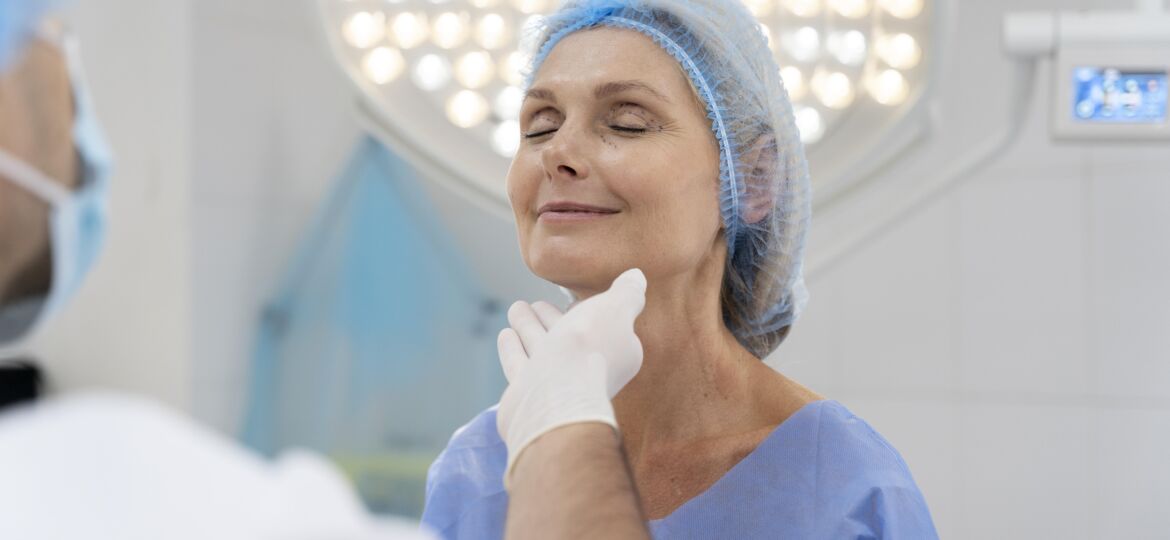 close up doctor checking patient