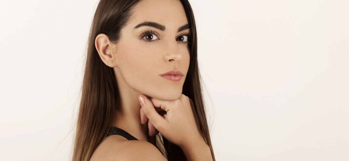 a model face
